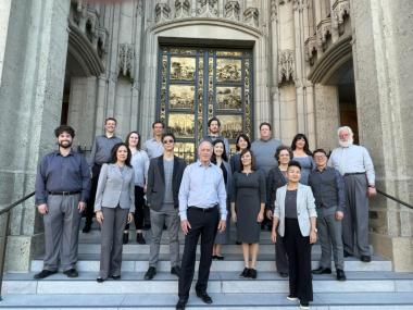 Volti at Grace Cathedral, June 2023, after singing for the Chorus America national conference