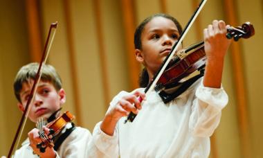 Colburn Community School Suzuki students in concert.