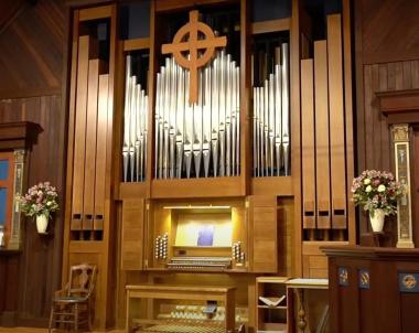 Pipe organ at St. Paul's Healdsburg