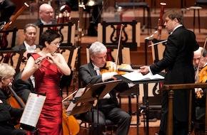 Principal Flute Elizabeth Rowe performing Carter's Flute Concerto with the Boston Symphony led by Ludovic Morlot on 12.6.11 (Kristen Loken).jpg