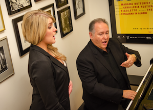 César Ulloa coaching soprano Julie Adams 