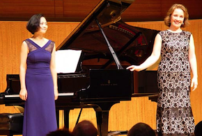 Sasha Cooke, with accompanist Pei-Yao Wang, at last month's SF Performances recital Photo by Michael Strickland