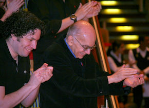 Dudamel with El Sistema founder José Antonio Abreu 