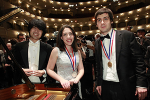 Cliburn winners Chen, Rana, Kholodenko. (Photo by Ralph Lauer / The Cliburn)