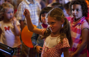 Instrument Petting Zoo at Crowden's Community Music Day Photo by Geoffrey Biddle