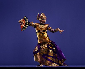 Nina Herlina, performing with Gamelan Sekar Jaya 