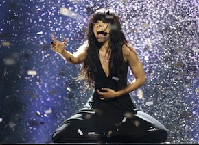 Eurovision winner Loreen in the wind tunnel of "Euphoria"<br>Photo by David Mdzinarishvili