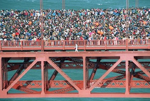 One man found the way around the 50th anniversary jam Photo by Doug Atkins/AP