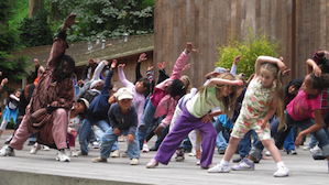 Participation in a Stern Grove African Drum and Dance event points the way to the mobile festival