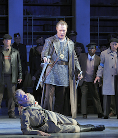 Friedrich von Telramund vanquished by Lohengrin 