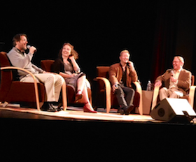 Participants in the JCC panel discussion: Gunn, Cooke, Adamo, Kip Cranna Photo by Janos Gereben