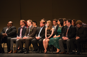 Half of the Class of 2013 in Nourse Auditorium&lt;br&gt;Photo by Kristen Loken