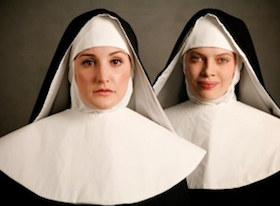 Julie Adams sang Blanche, with Emma McNairy as Constance, in the S.F. Conservatory's <em>Dialogues of the Carmelites</em> Photo by Betsy Kershner