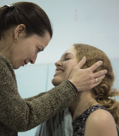 The Emperor Nero, sung by Christine Brandes, and his mistress Poppea (Emma McNairy) Photo by Jamie Buschbaum