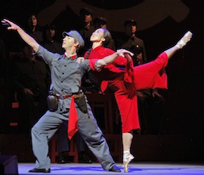 Chiharu Shibata in the "Red Detachment of Women" ballet Photos by Cory Weaver