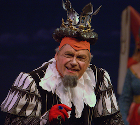 Rick Williams as King Gama in <em>Princess Ida</em>; he will now head the organization Photo by Lucas Buxman