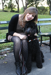 Rubin with Popeye, a favorite guide dog (now retired) 