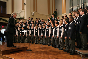 Ian Robertson directing the S.F. Boys Chorus