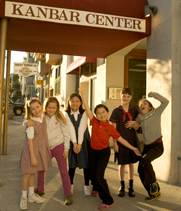 Girls Chorus members in front of their Kanbar Hall headquarters 