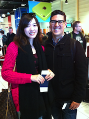 Proposal in Paris: newly engaged SFS clarinetist Steve Sanchez and Stella Shi Photos by Oliver Theil