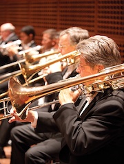 Among the SFS brass virtuosi 