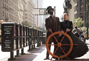 Antoine Hunter and Amara Tabor Smith in <em>Sailing Away</em> Photos by Zaccho