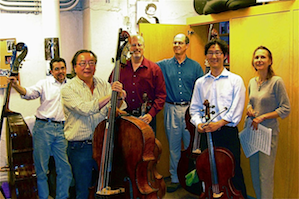 Ballet Orchestra worthies: Steve D’Amico, Shinji Eshima, David Kadarauch, Jon Lancelle, Eric Sung, and Nora Pirquet Photo by Mark Drury