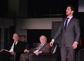 David Gockley and Carlisle Floyd listen to Adler Fellow baritone Hadleigh Adams at the SFO annual meeting
Photos by Scott Wall