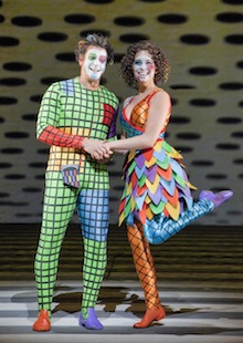 Nathan Gunn (Papageno) and Nadine Sierra (Papagena). Photo by Cory Weaver