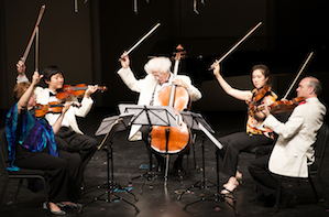 Jorja Fleezanis, violin; Sean Lee, violin; Laurence Lesser, cello; Sunmi Chang and Paul Neubauer, violas