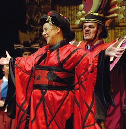 Sonia Gariaeff as Katisha and Wm H Neil as the Mikado