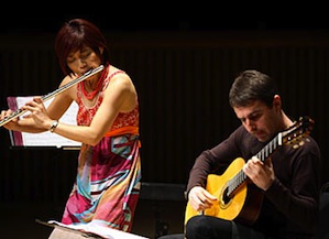 guitarist Atanas Ourkouzounov and flutist Mie Ogura