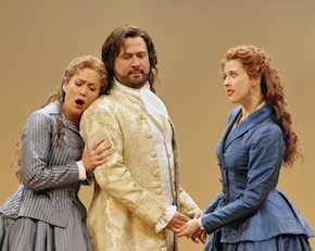 Heidi Stober (Atalanta), David Daniels (Arsamenes) and Lisette Oropesa (Romilda)