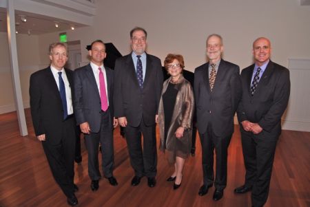 Post-concert: John Robinson, Kent Grubaugh, Garrick Ohlsson, Mary Falvey, Bill Podger and Corey Cronin