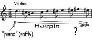 Hairpin Crescendo