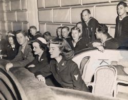 Opening night, 1943, with military personnel in the War Memorial Opera House, where throughout the war they attended concerts free of charge 