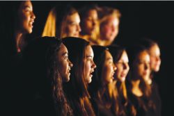 Girls Chorus to Cuba<br/>Photo by R. J. Muna