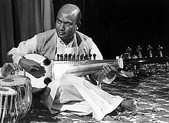 Ali Akbar Khan<br>Photo by Graeme Vanderstoel,<br> London, 1964