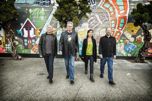 Kronos Quartet celebrates its 40th anniversary at Cal Performances. Photo by Jay Blakesberg