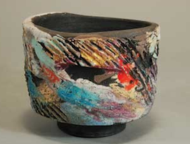 Example of raku-yaki, with a "beautiful flaw"