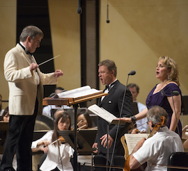 Patricia Racette and Egils Silins in the Ravinia <em>Salome</em>, James Conlon conducting Photo by Patrick Gipson