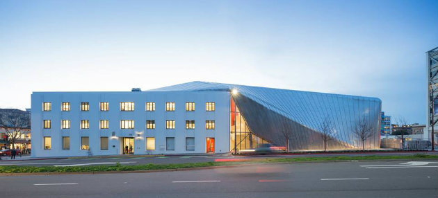 The newly reopened Berkeley Art Museum and Pacific Film Archive (Photo by Iwan Baan)