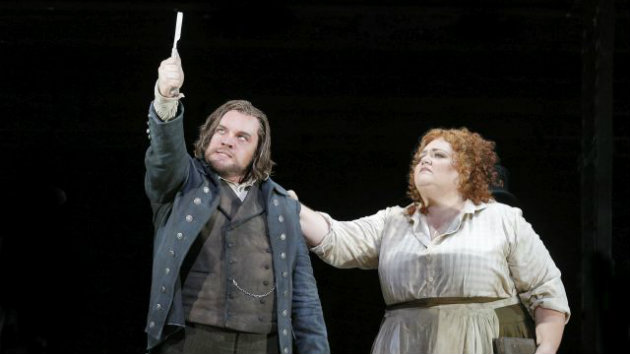 Stephanie Blythe as Mrs. Lovett, with Brian Mulligan as Sweeney Todd in the San Francisco Opera production opening on Saturday (Photo by Cory Weaver)