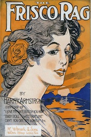 Color lithograph cover for Harry Armstrong's 1909 hit tune