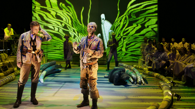 Isaiah Bell and Thomas Glenn in Opera Parallèle’s US premiere production of Tarik O’Regan’s Heart of Darkness. (Photo by Steve DiBartolomeo)