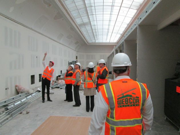 Portions - but not all - of the fourth floor skylight will remain visible