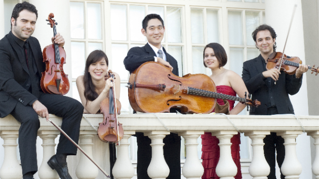 International Program artists in front of Stent Family Hall.