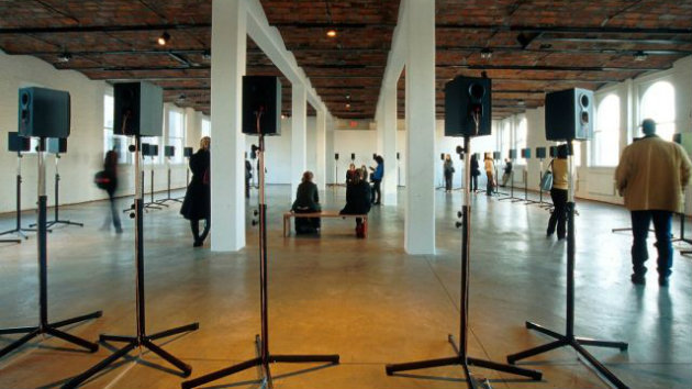 <em>The Forty-Part Motet</em> installation