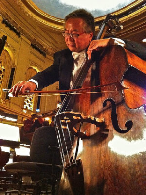 Shinji Eshima at home in the orchestra pit for both S.F. Opera and S.F. Ballet for more than three decades (Photo by Mark Drury)