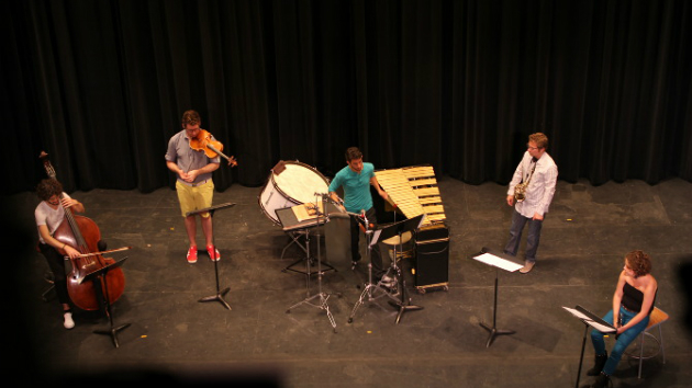 The Now Hear Ensemble performing.